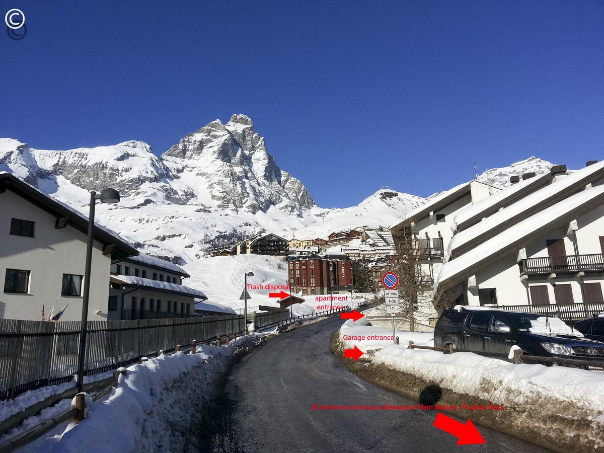 Breuil Cervinia Near Funicular Apartment With Private Garage Exterior foto